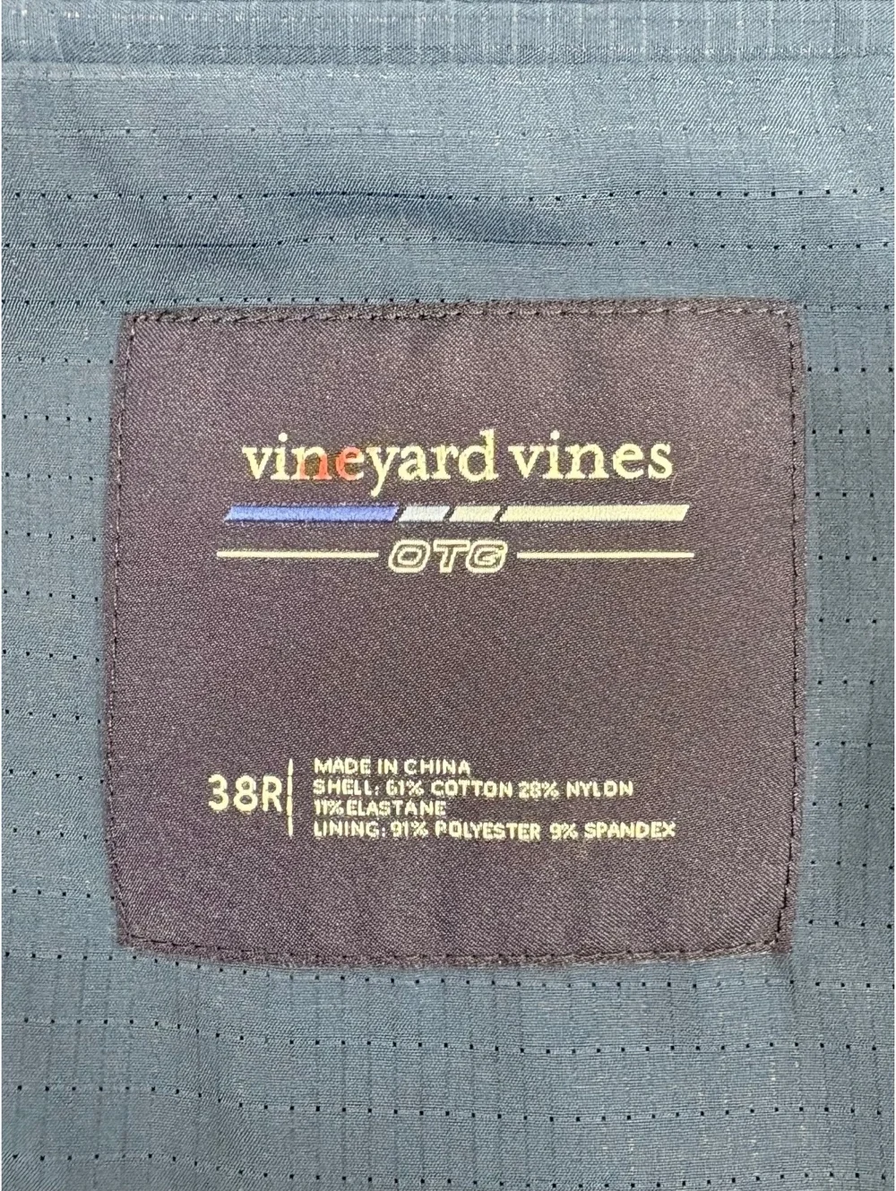 Vineyard Vines Men's Navy Blue On-The-Go Lightweight Blazer Size 38R